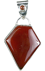 Design 11825: Red carnelian pendants