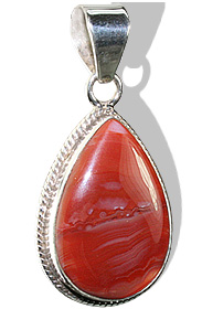 Design 11989: red onyx american-southwest pendants