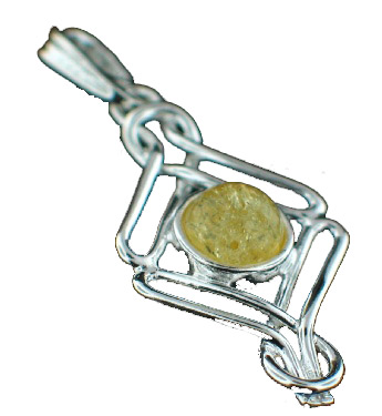 Design 12482: yellow amber pendants