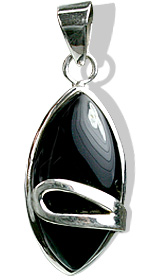 Design 12545: black black onyx pendants