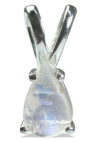 Design 12787: white moonstone engagement, mini pendants
