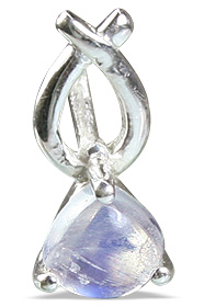 Design 12825: white moonstone engagement, mini pendants