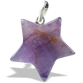 Design 13170: purple amethyst star pendants
