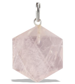 Design 13186: pink rose quartz pendants