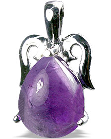 Design 13462: purple amethyst drop pendants