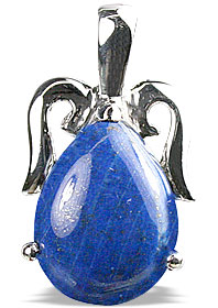 Design 13493: blue lapis lazuli drop pendants