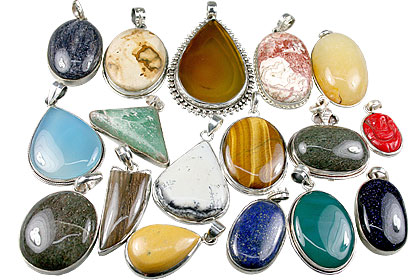 Design 13614: multi-color bulk lots pendants