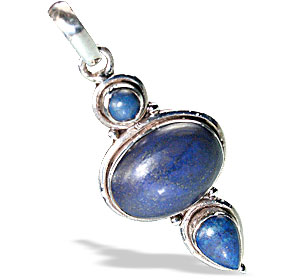 Design 13669: blue lapis lazuli drop pendants