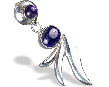 Design 13675: purple amethyst contemporary pendants