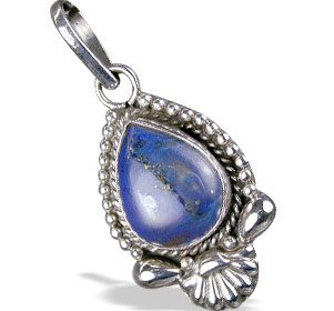 Design 13681: blue lapis lazuli drop pendants