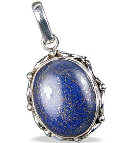 Design 13720: blue lapis lazuli art-deco pendants
