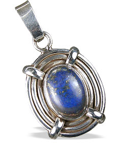 Design 13734: blue lapis lazuli contemporary pendants