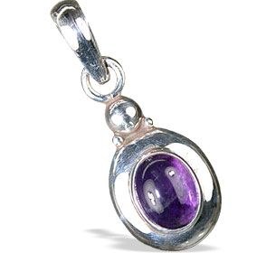 Design 13785: purple amethyst contemporary pendants