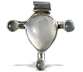 Design 13856: gray,white onyx art-deco pendants