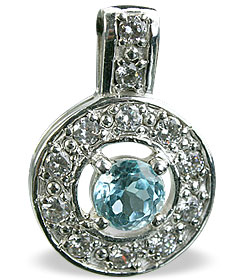 Design 14566: blue,white blue topaz engagement, estate pendants