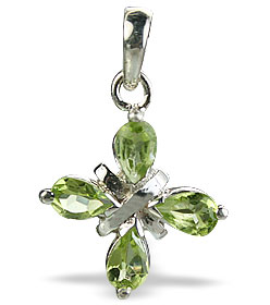 Design 14678: green peridot pendants
