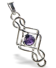 Design 14684: purple amethyst pendants
