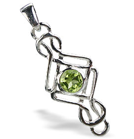 Design 14688: green peridot pendants