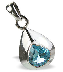 Design 14696: blue blue topaz pendants