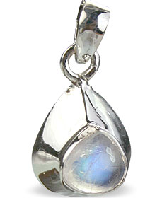 Design 14697: white moonstone drop pendants