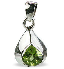 Design 14698: green peridot drop pendants