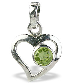 Design 14731: green peridot pendants