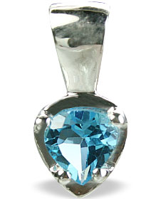 Design 14750: blue blue topaz mini pendants