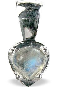 Design 14751: white moonstone heart pendants
