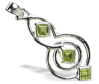 Design 14758: green peridot pendants