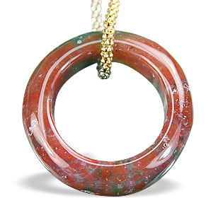Design 14808: multi-color jasper pendants