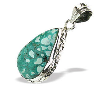 Design 15505: green turquoise pendants