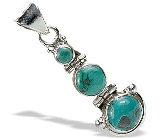 Design 15542: green turquoise contemporary pendants