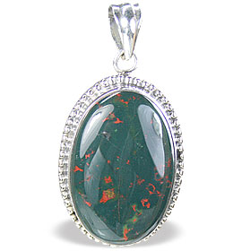 Design 15680: green bloodstone pendants
