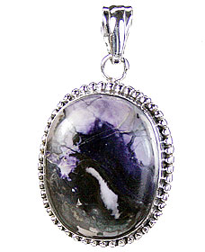Design 15697: blue tiffany stone pendants