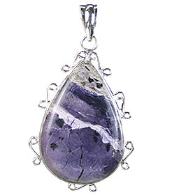 Design 15742: blue,white tiffany stone drop pendants