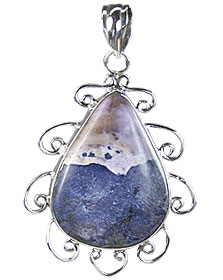 Design 15743: blue,white tiffany stone drop pendants