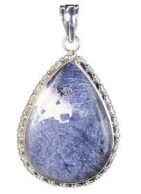 Design 15744: blue,white tiffany stone drop pendants