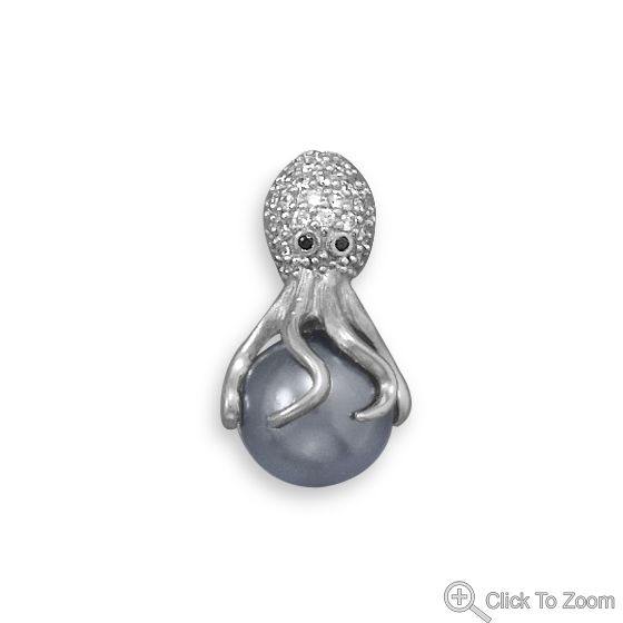 Design 22095: gray pearl classic pendants