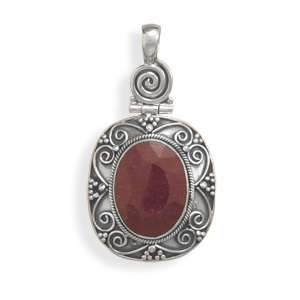 Design 22125: red ruby pendants