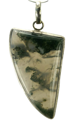 Design 9254: green,white moss agate pendants