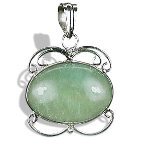 Design 9276: green fluorite pendants