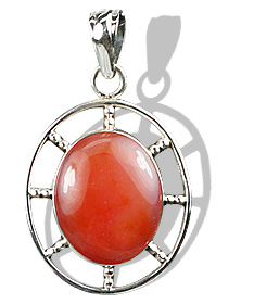 Design 9281: orange carnelian pendants