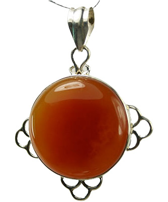 Design 9282: orange carnelian pendants