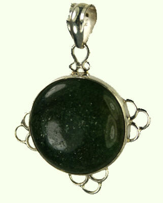Design 9314: black,green aventurine pendants