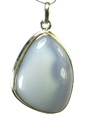 Design 9335: white blue lace agate pendants