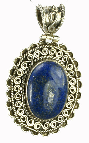 Design 9438: blue lapis lazuli pendants