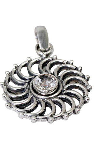 Design 9471: white crystal pendants