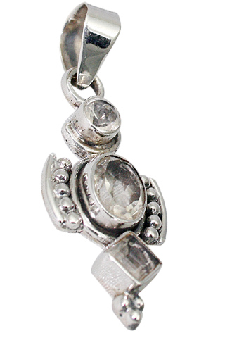 Design 9478: white crystal cross pendants
