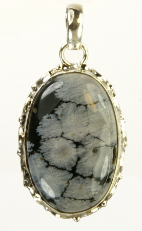 Design 9495: black,gray obsidian pendants