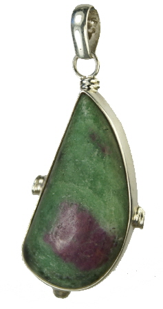 Design 9542: green,red zosite pendants